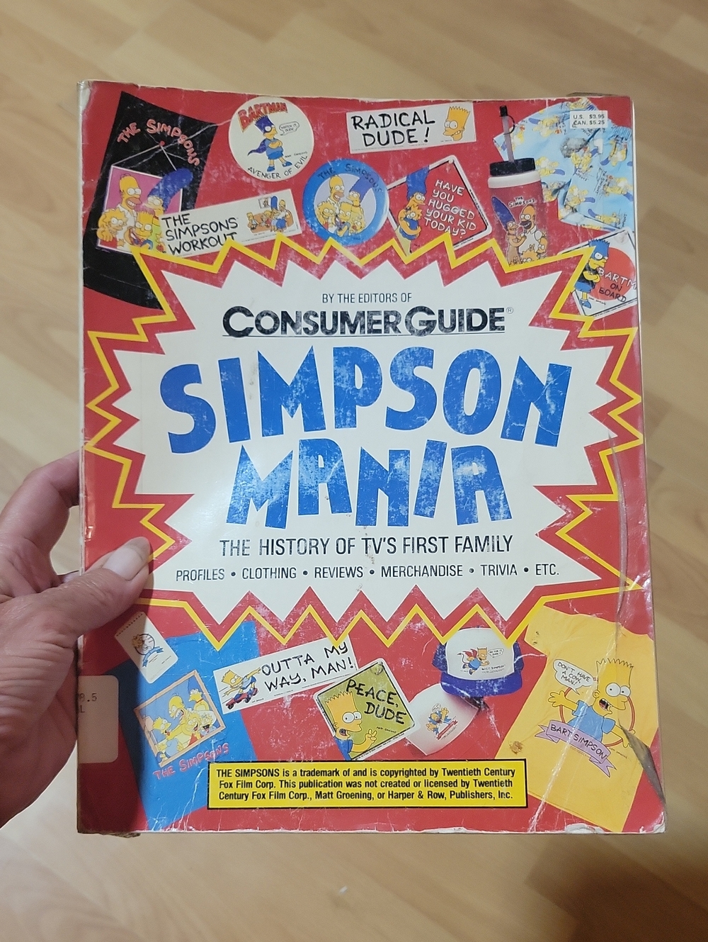 Simpson Mania Collector's Guide - Red/Yellow Cover